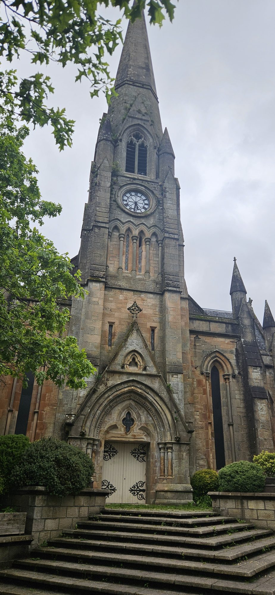 Church spire in Stirling or Callander