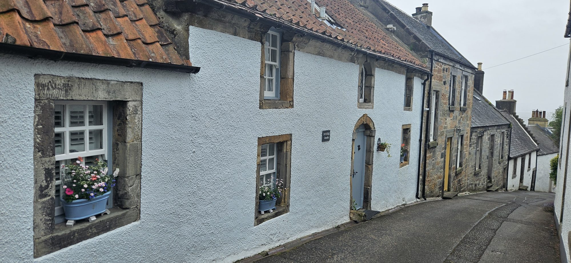 Traditional painted cottages in Culross