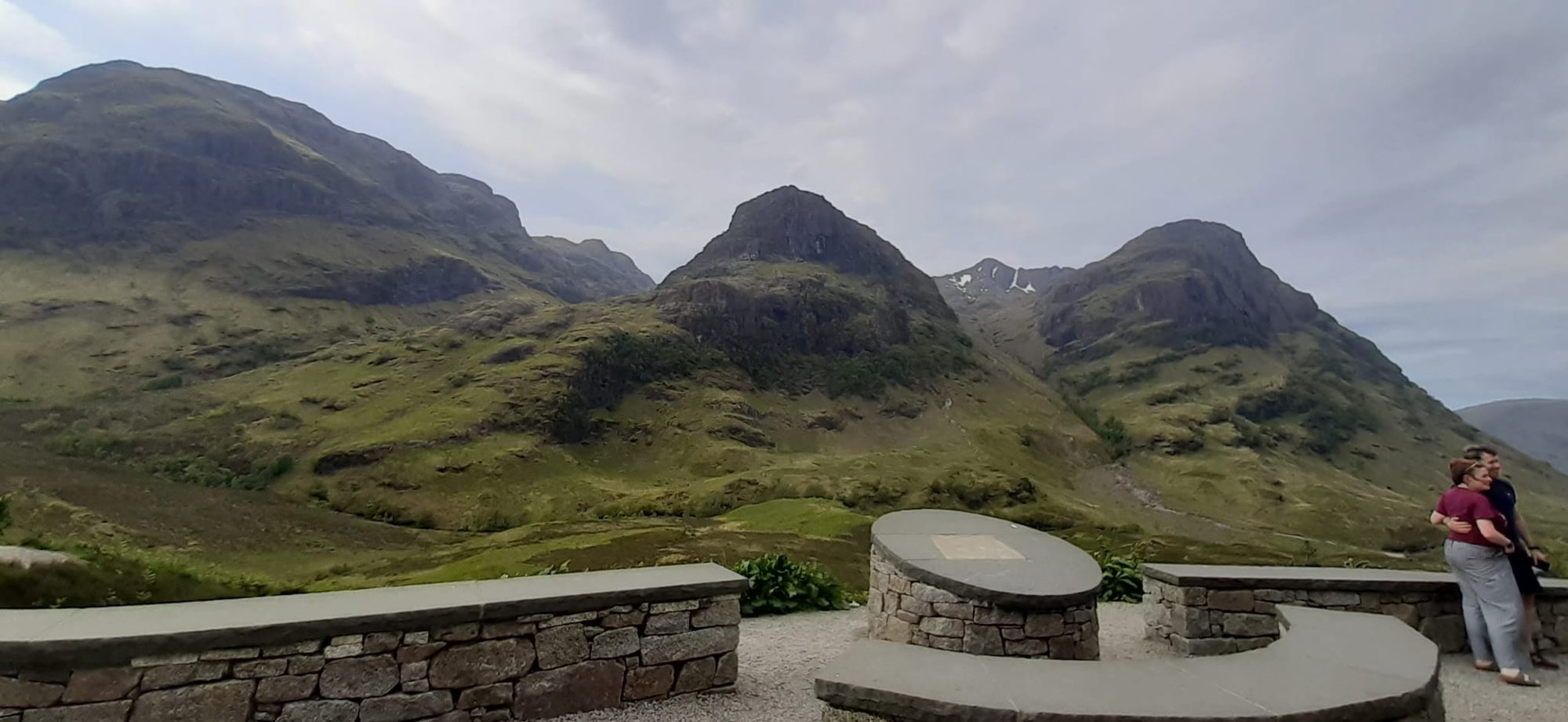 The Three Sisters of Glencoe mountain ridge